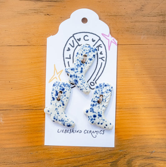 Blue Bonnet Boot Buttons