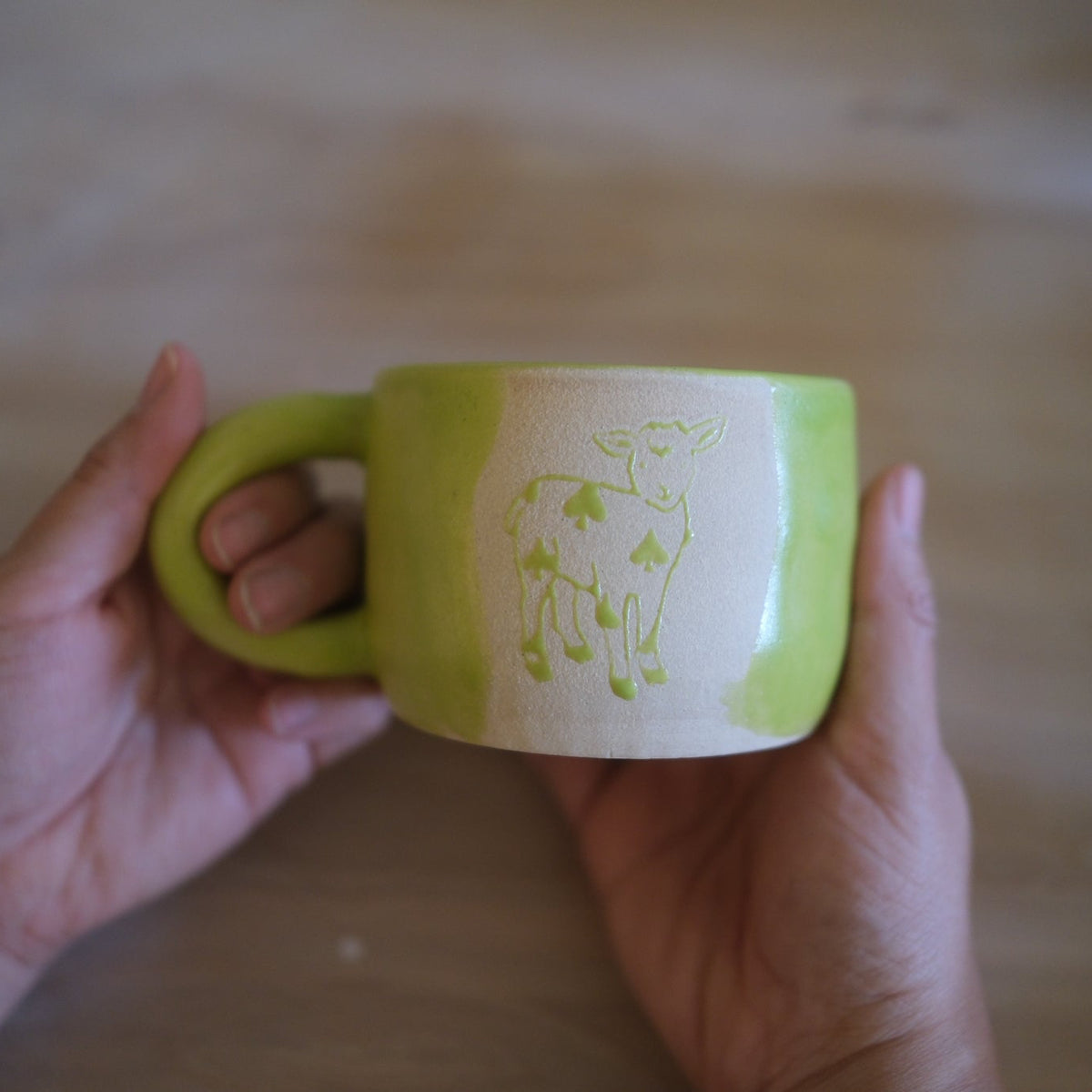 Little Lamb Mini Mug - Chartreuse
