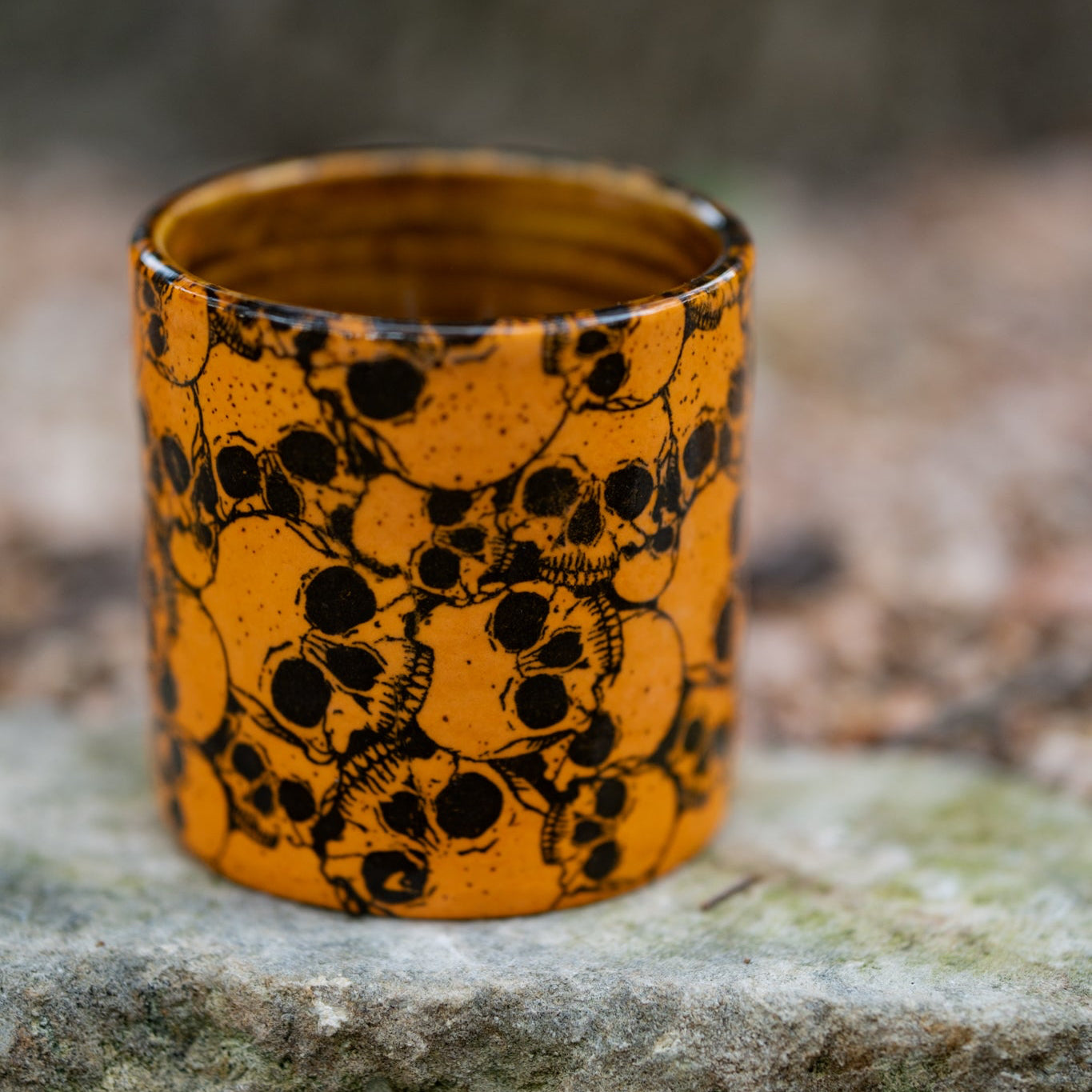 The Midnight Flame Hand Mug
